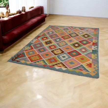 Wool Kilim rug Chobi 182x250 hand woven afghan Kelim rug