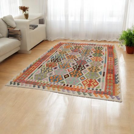 Ethnic Kilim rug Chobi 200x300 hand woven afghan rug