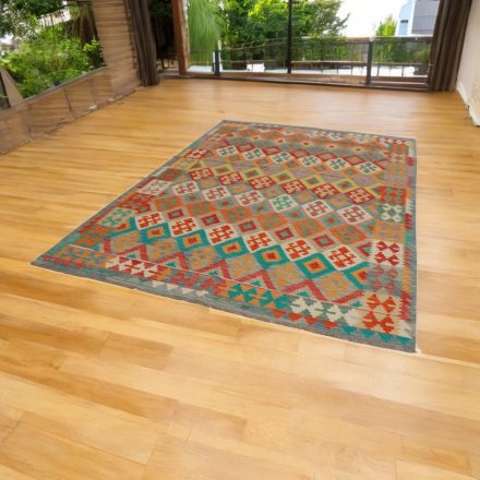 Chobi Kelim rug 202x297 hand woven wool Kilim