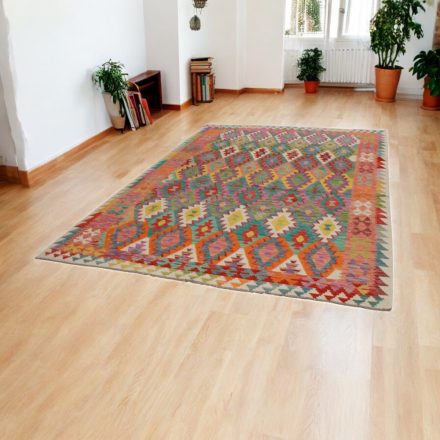 Chobi Kelim rug 210x294 hand woven wool Kilim