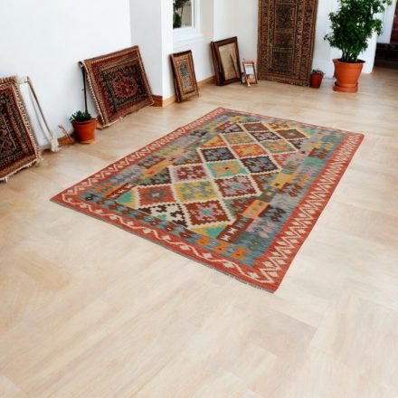 Chobi Kelim rug 176x252 hand woven wool Kilim