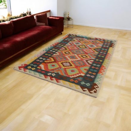 Afghan hand woven Kelim Chobi 171x250 Afghan wool Kilim rug