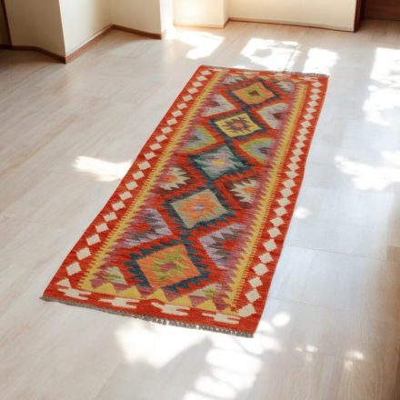 Kilim runner rug Chobi 62x191 afghan hand woven Kelim