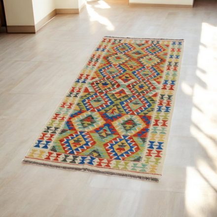 Ethnic Kilim runner rug Chobi 78x197 hand woven afghan rug