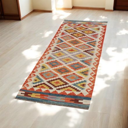 Afghan Kelim runner Chobi 65x197 hand woven Kilim rug