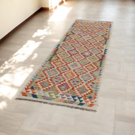 Chobi Kelim runner rug 89x293 hand woven wool Kilim