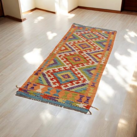 Afghan Kelim runner Chobi 67x192 hand woven Kilim rug