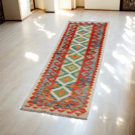 Chobi Kelim runner rug 57x194 hand woven wool Kilim