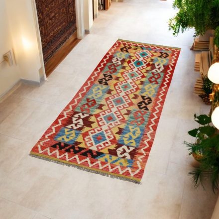 Afghan Kelim runner rug Chobi 66x199 hand woven Kilim rug