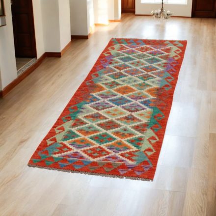 Kilim runner rug Chobi 66x202 afghan hand woven Kelim