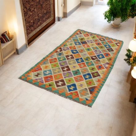 Kilim runner rug Chobi 82x188 afghan hand woven Kelim