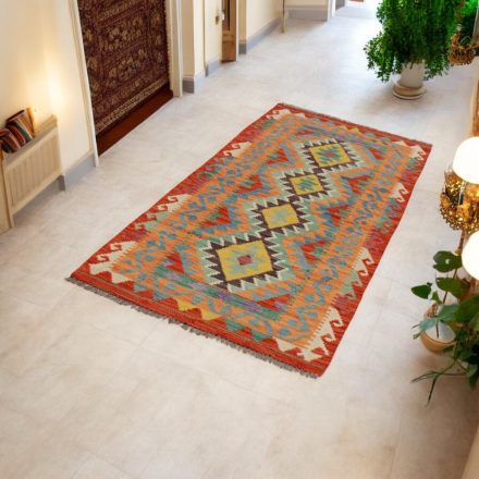 Maimana Kilim runner rug 83x196 hand woven afghan wool Kelim