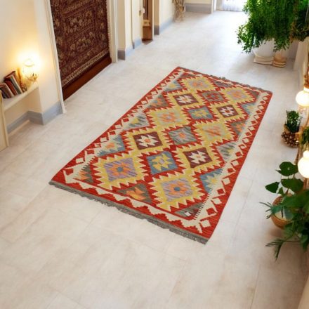 Chobi Kelim runner rug 83x199 hand woven wool Kilim