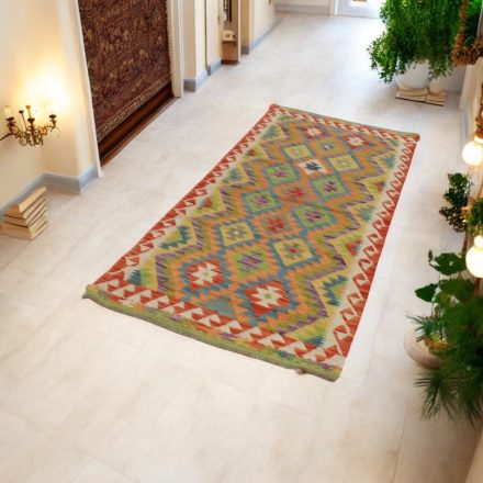 Afghan hand woven Kelim runner rug 88x230 Maimana Kilim rug