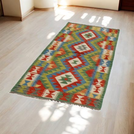 Kilim runner rug Chobi 83x204 afghan hand woven Kelim