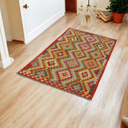 Wool Kilim runner rug Chobi 94x190 hand woven afghan Kelim rug