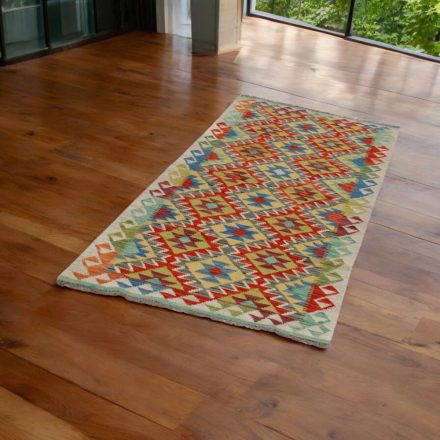 Kilim runner rug Chobi 85x205 afghan hand woven Kelim