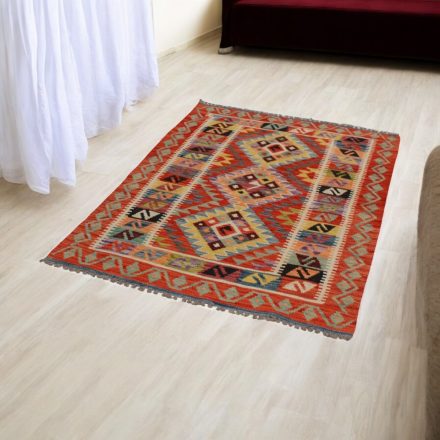 Ethnic Kilim rug Chobi 105x143 hand woven afghan rug