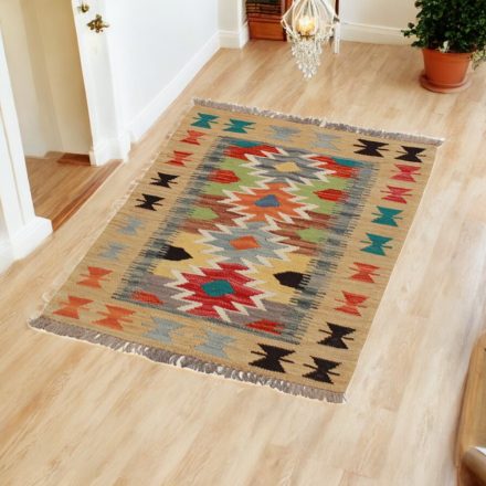 Wool Kilim rug Chobi 62x88 hand woven afghan Kelim rug