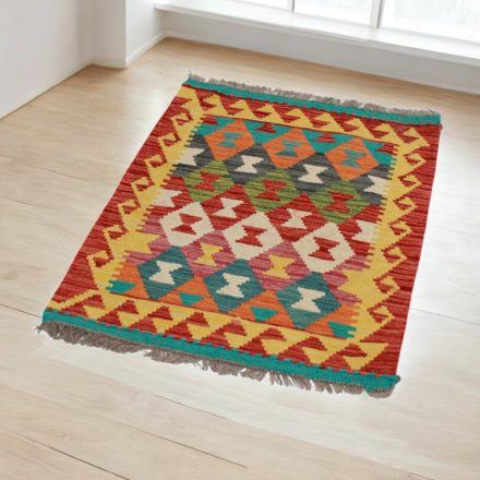 Wool Kilim rug Chobi 60x92 hand woven afghan Kelim rug