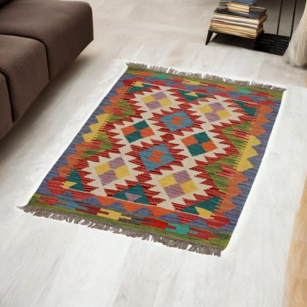 Afghan hand woven Kelim Chobi 62x92 Afghan wool Kilim rug