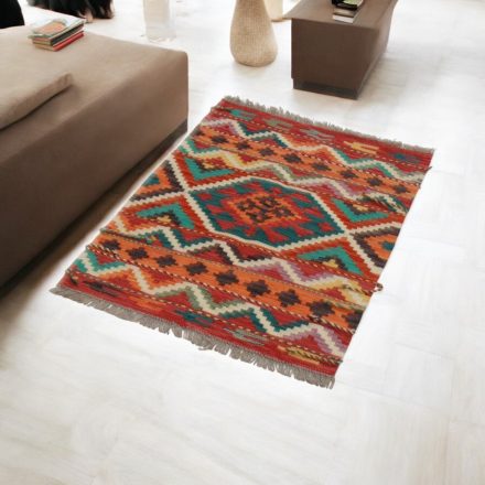 Afghan hand woven Kelim Chobi 63x90 Afghan wool Kilim rug