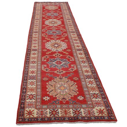 Kazak runner carpet 86x392 handmade afghan carpet for hallway