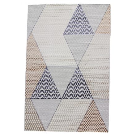 Modern carpet beige brown blue MELIS 200x300 modern rug for living room or bedroom