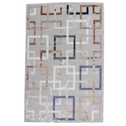 Modern carpet grey brown blue AMIR 140x200 modern rug for living room or bedroom