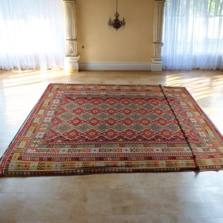  Extra large Kilim rug 404x814 hand woven afghan wool kilim