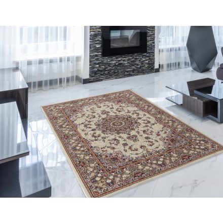 Persian rug cream Medalion 140x200 quality acrylic carpet