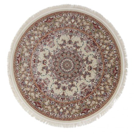 Round Carpet cream Medalion 100x100 Exclusive acrylic Persian rug