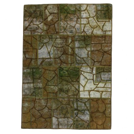 Design carpet green Patchwork 171x240 living room carpet