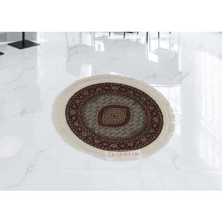 Round Carpet cream 150x150 premium machine-made persian rug