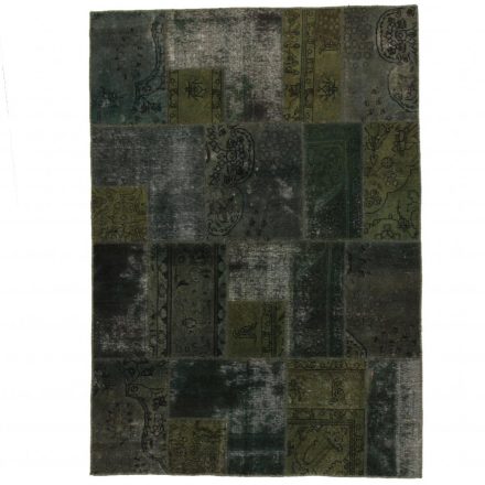 Design carpet green Patchwork 168x239 living room carpet