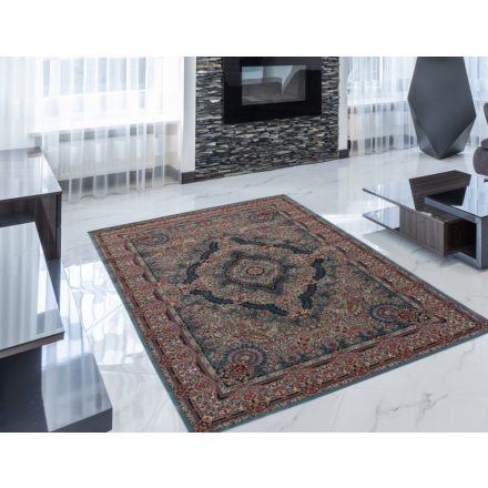 Persian carpet blue TABRIZ 140x200 quality rug made of acrylic