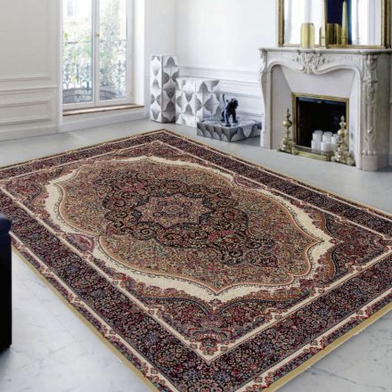 Persian carpet brown KERMAN 200x300 quality living room rug of acrylic