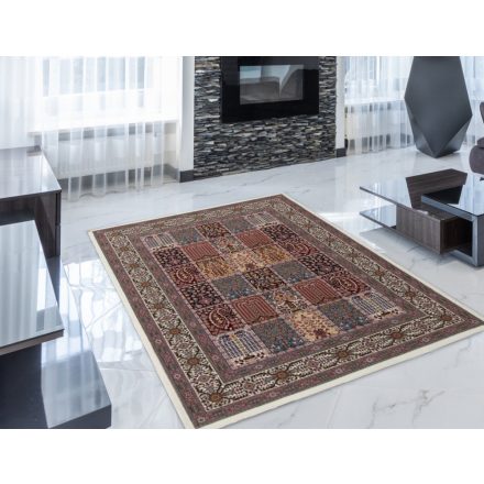 Persian carpet cream KHESHTI 140x200 luxury rug of acrylic