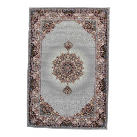 Persian rug grey Tabriz 140x200 exclusive carpet made of acrylic