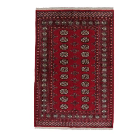 Pakistani rug red Bokhara 141x210 handmade oriental rug