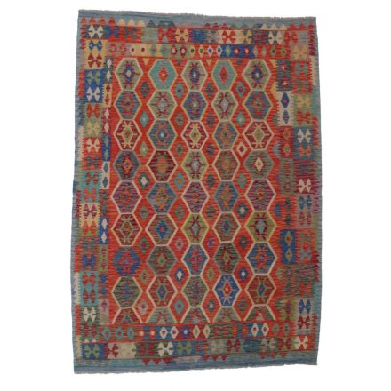 Wool Kelim rug Chobi 207x292 hand woven Afghan Kilim rug