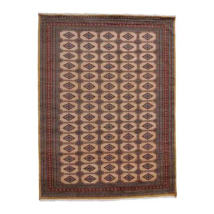 Large oriental rug beige Jaldar 253x338 handmade Pakistani rug for living room