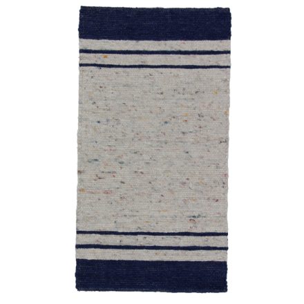 Blue wool carpet Rustic 70x135 machine made Wool Carpet