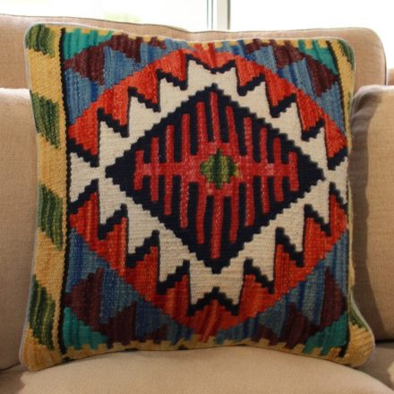 Kelim pillow case 45x45 hand woven decorative cushion