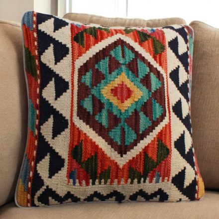 Kilim cushion 45x45 hand woven pillowcase