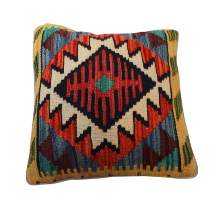 Handwoven Kelim pillowcase 45x45 afghan decorative cushion