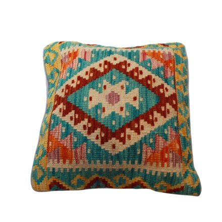 Afghan Kelim pillowcase 45x45 hand woven cushion