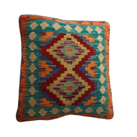 Handwoven Kelim pillowcase 45x45 afghan decorative cushion