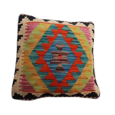 Handwoven decorative cushion 45x45 Kelim pillowcase