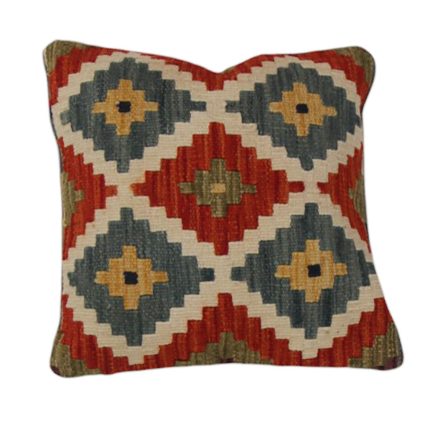 Kelim pillow case 45x45 hand woven decorative cushion